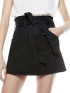 AMAZING PAPERBAG MINI SKIRT-Black-ALICE + OLIVIA