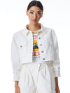 RENEE CROPPED DENIM JACKET-ECRU-ALICE + OLIVIA