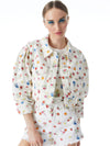 VESTE EN JEAN COURTE BRODÉE RENEE-ALICE + OLIVIA