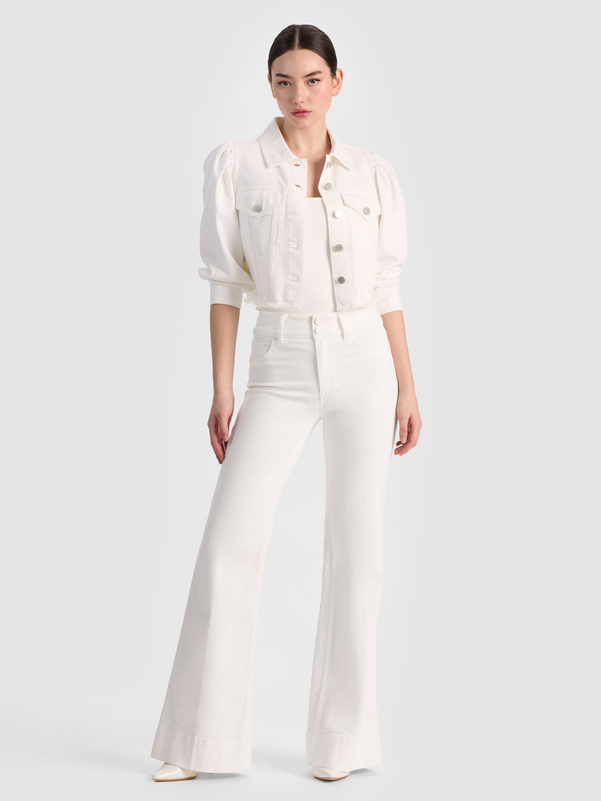 LANA DENIM JACKET - WHITE
