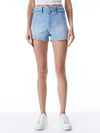 SHORT IN DENIM CON FASCIA INTRECCIATA FRANCA-ALICE + OLIVIA