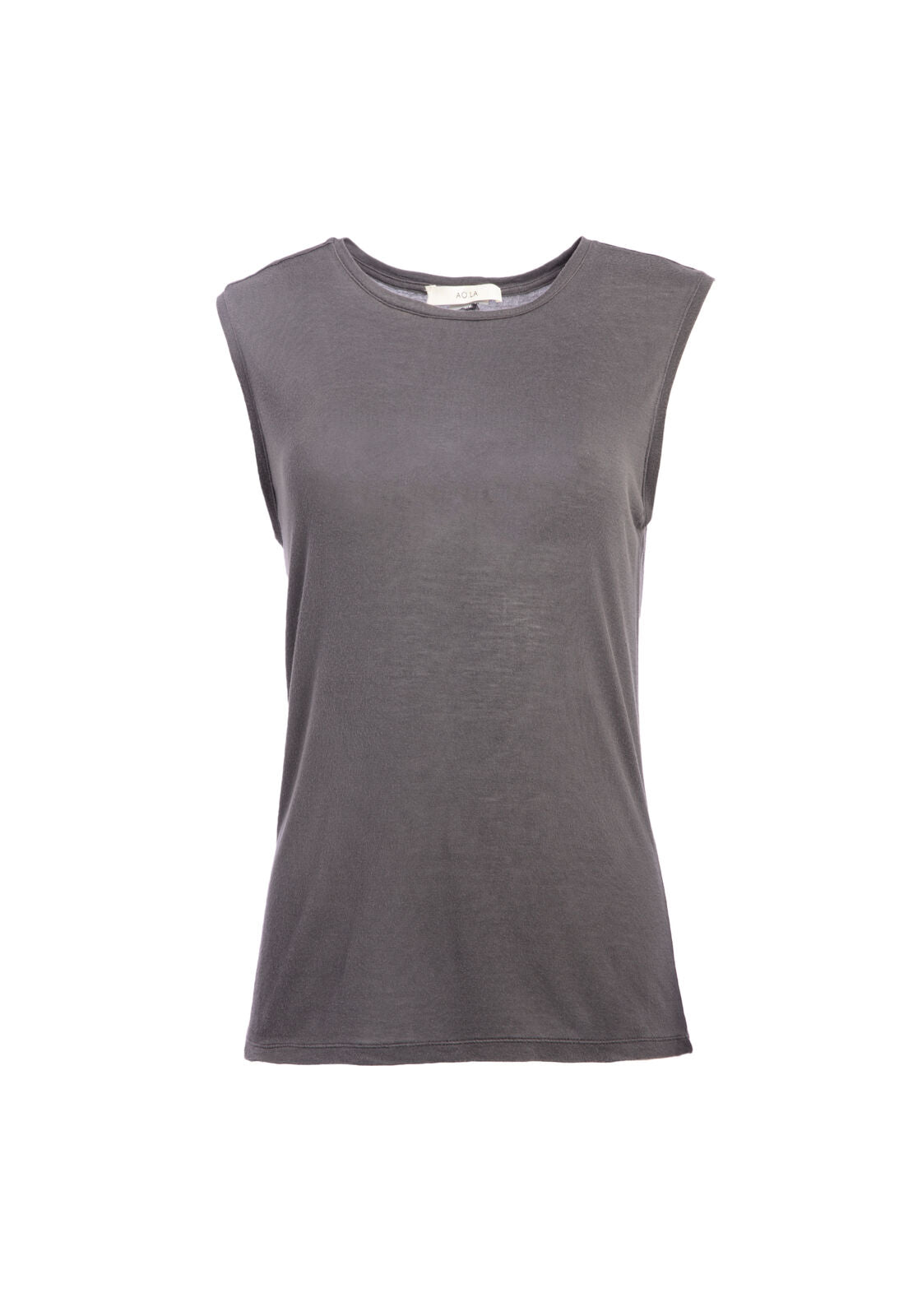 OVERSIZED WASHED TANK-Black-ALICE + OLIVIA