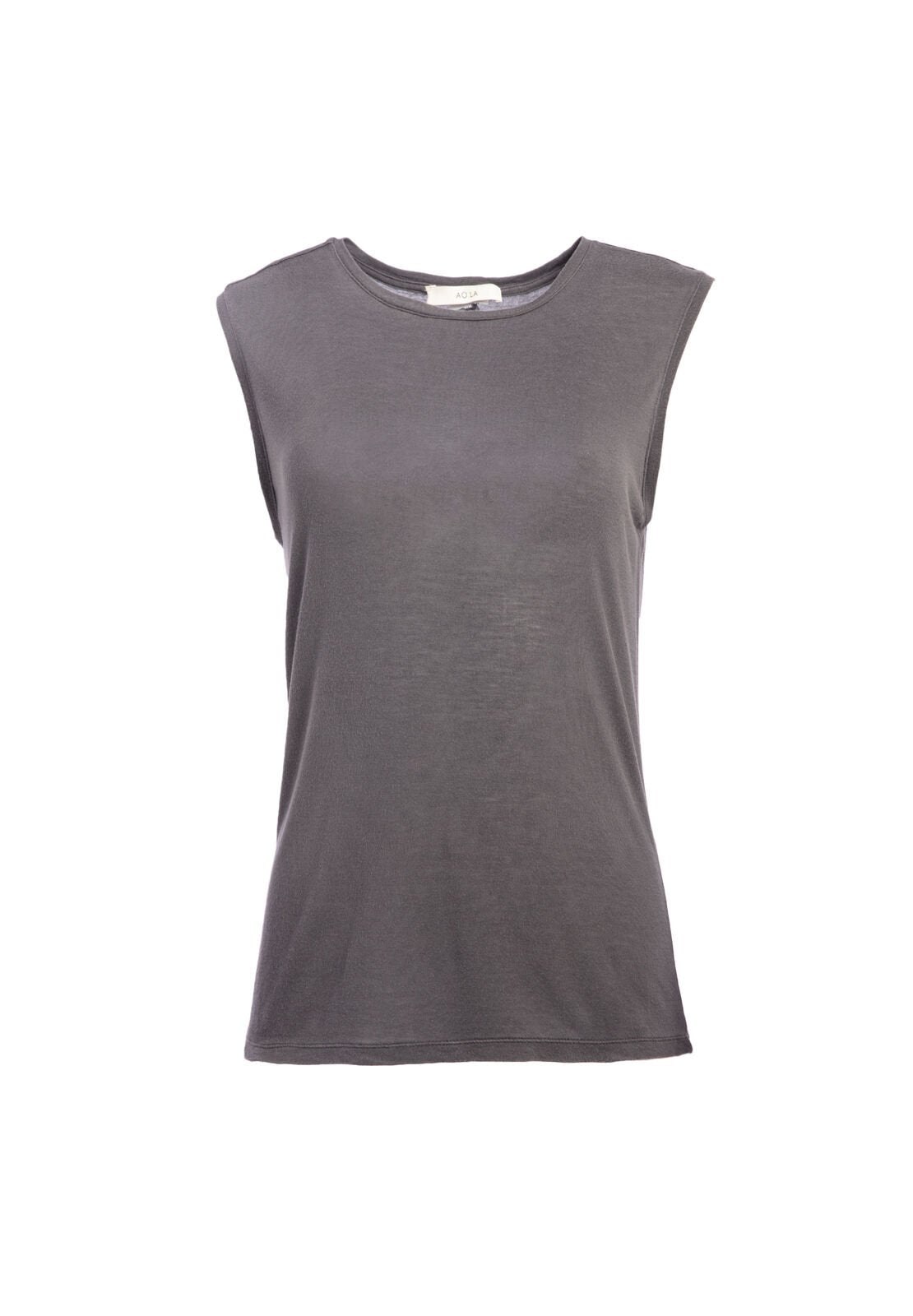 OVERSIZED WASHED TANK-Black-ALICE + OLIVIA
