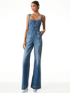 TUTA LOVETTA DENIM A GAMBA LARGA-ALICE + OLIVIA