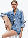 GIUBBINO JEANS OVERSIZE JEFF-ALICE + OLIVIA