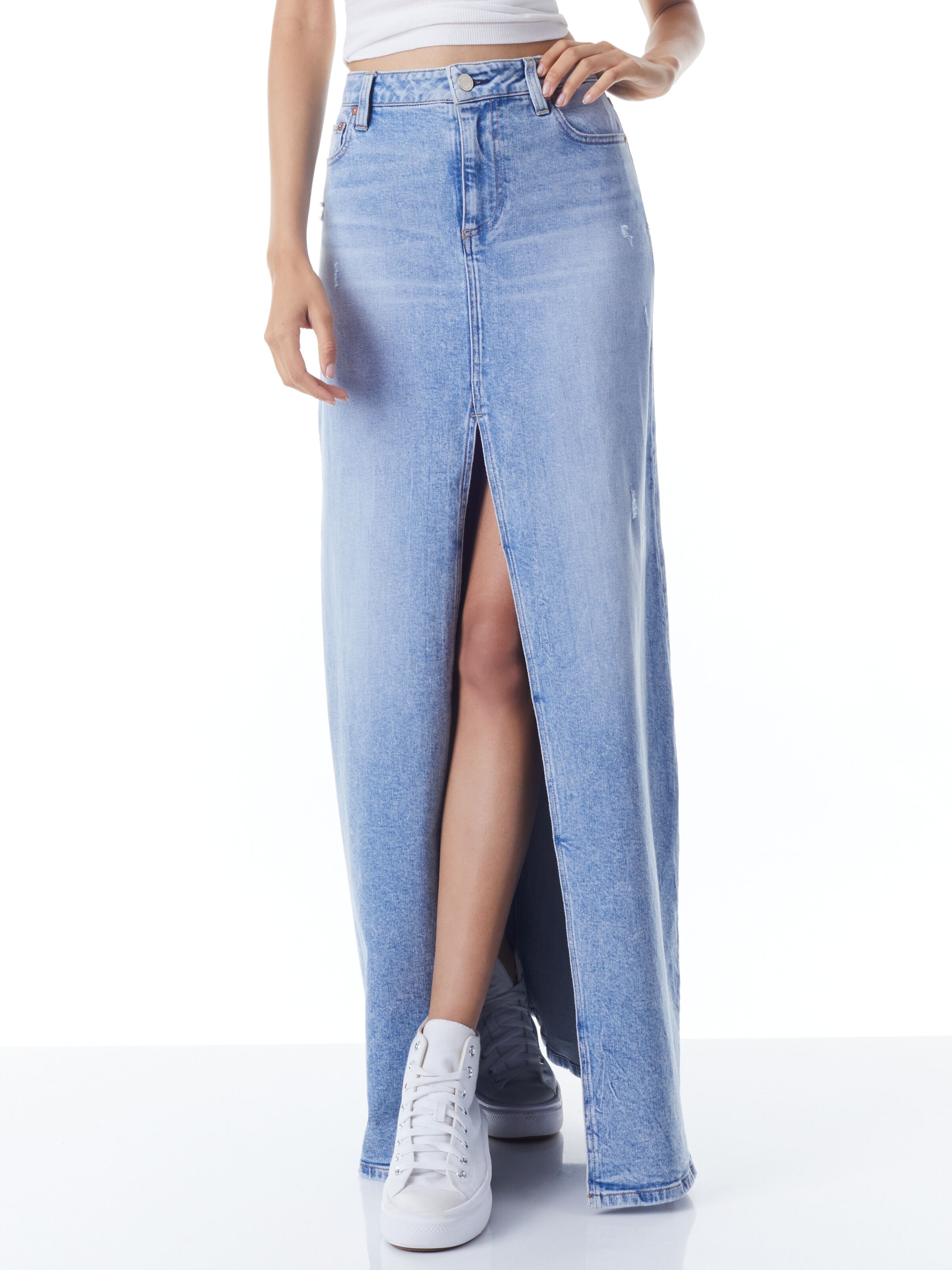 RYE HIGH WAISTED DENIM SKIRT