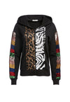 BARRON SEQUIN WIDE SLEEVE HOODIE-BLACK/MULTI-ALICE + OLIVIA