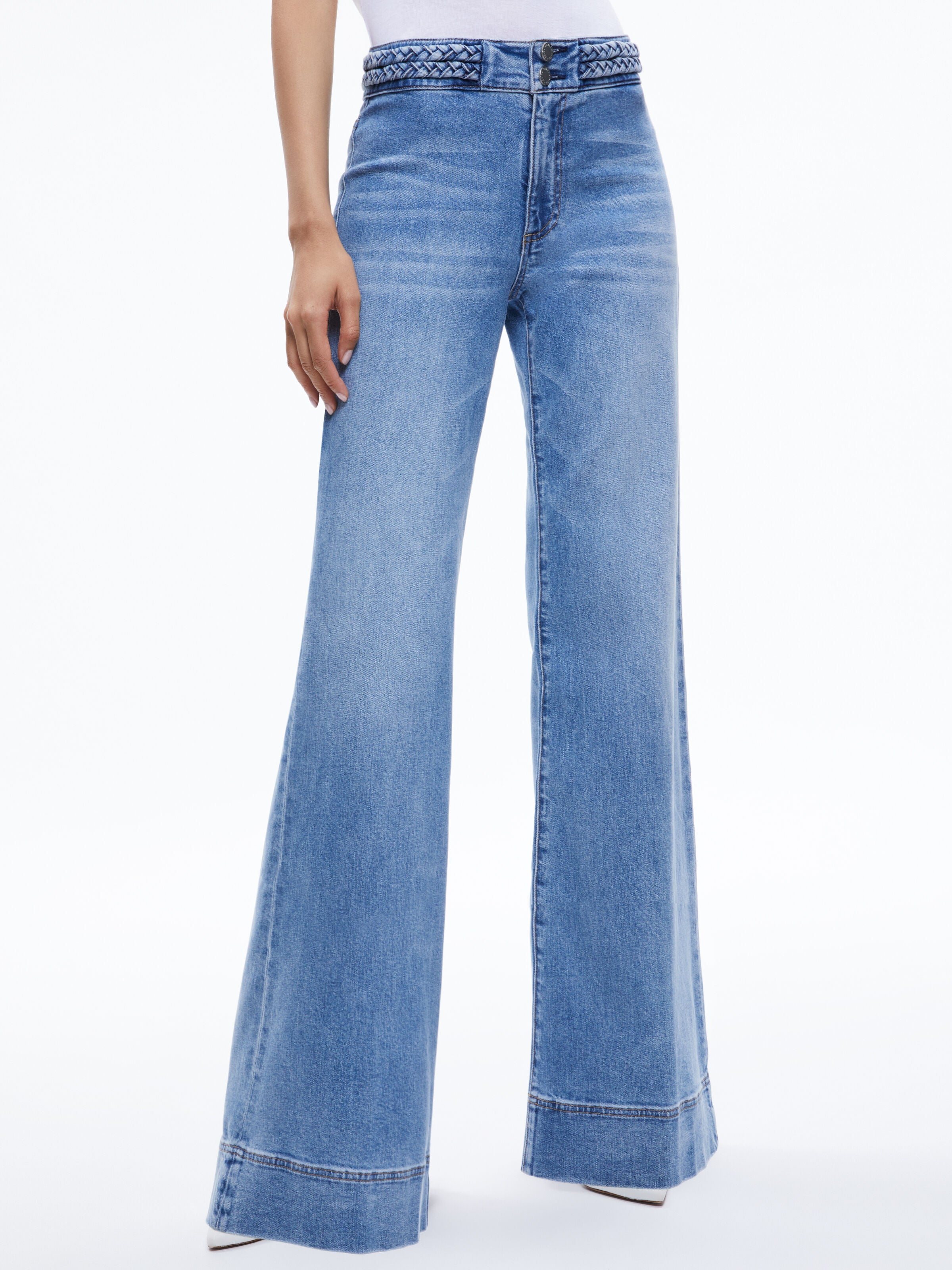MISSY BRAIDED WAISTBAND JEAN