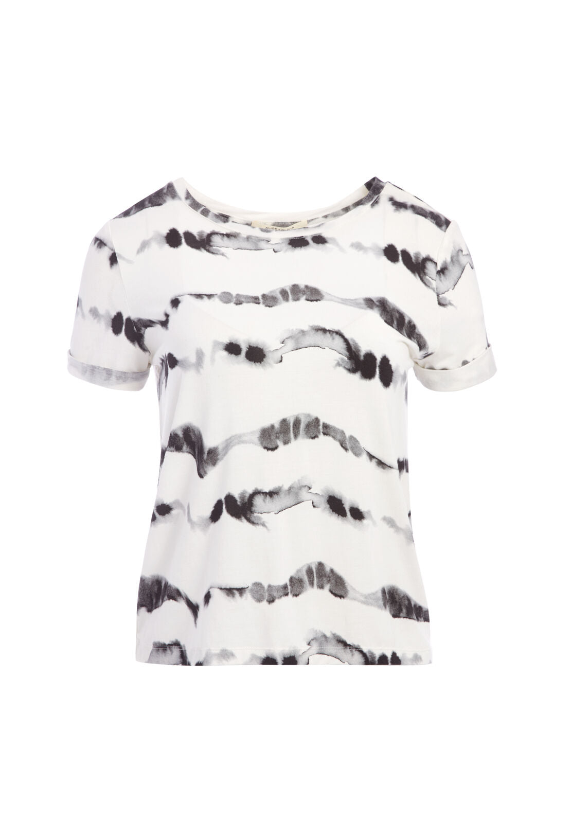 SHIRA TEE-GHOST STRIPE-ALICE + OLIVIA