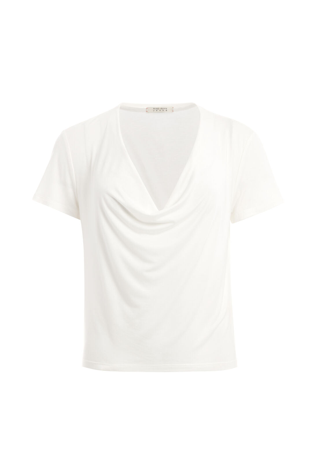 ANSEL COWL NECK TEE-Black-ALICE + OLIVIA