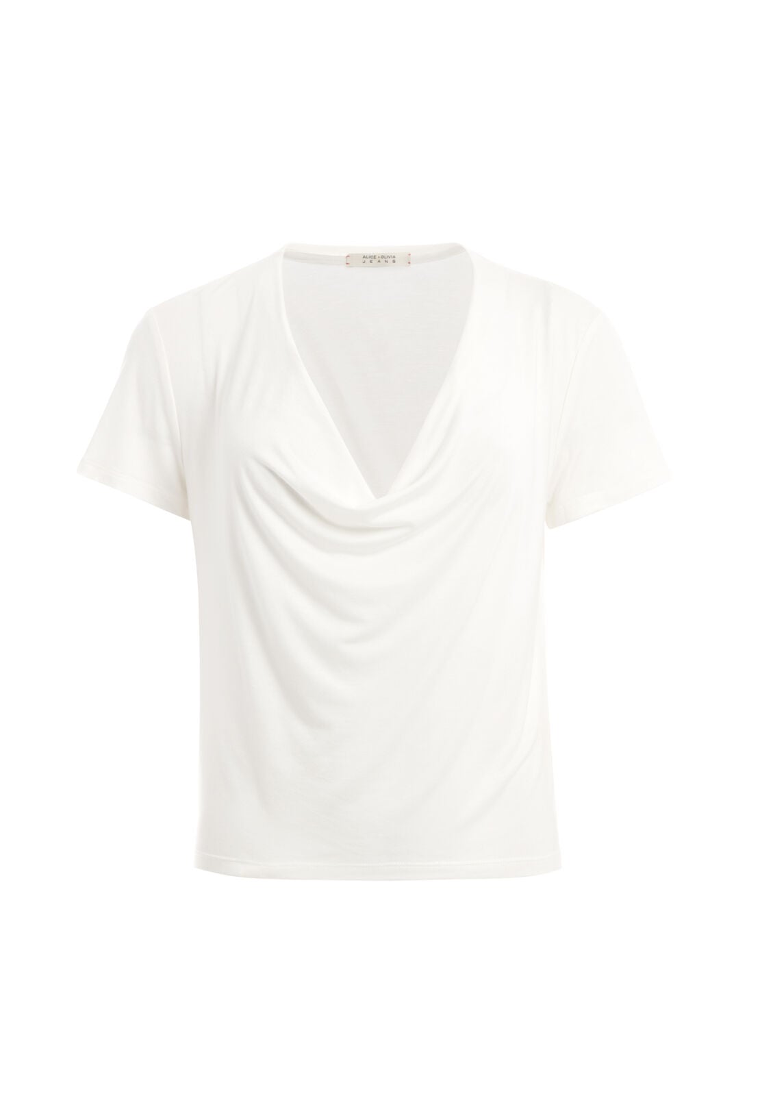 ANSEL COWL NECK TEE-Black-ALICE + OLIVIA