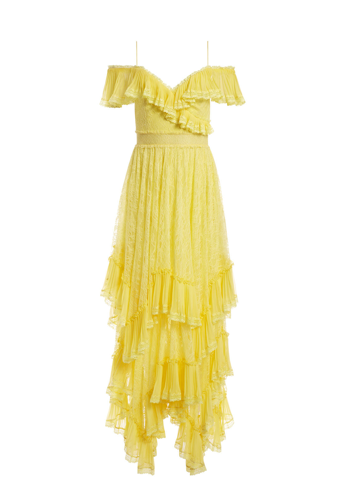 ROBE LONGUE MAXI HARPER À ÉPAULES DÉCOUVERTES-ALICE + OLIVIA
