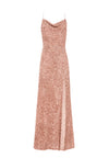 ROBE LONGUE À COL BÉNITIER ET SEQUINS DIANA-ALICE + OLIVIA