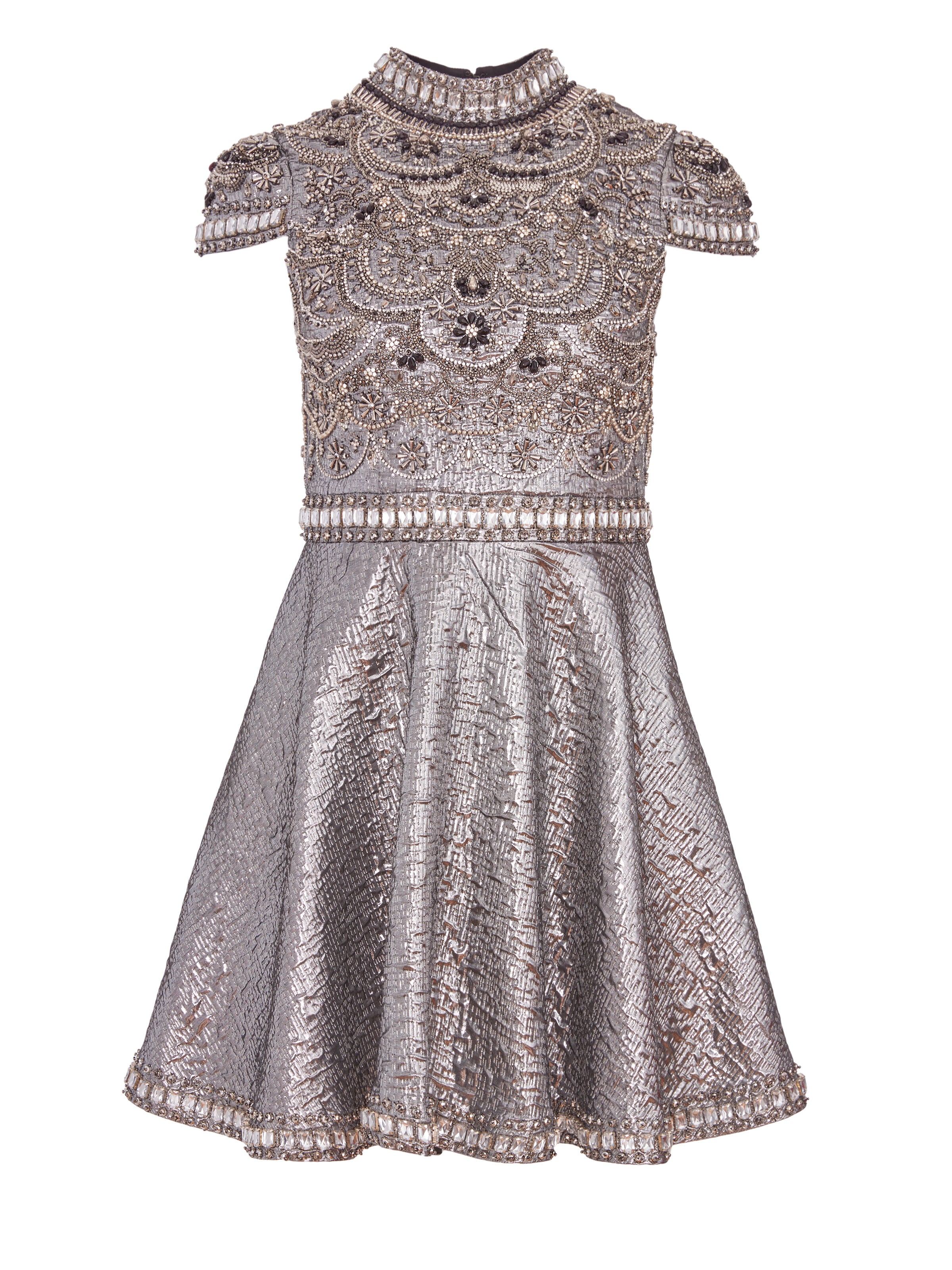 ROBE COURTE FLORETTA À COL MONTANT-ALICE + OLIVIA