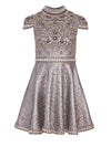 ROBE COURTE FLORETTA À COL MONTANT-ALICE + OLIVIA