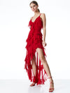 LAVERNE LACE BACK GOWN-RUBY-ALICE + OLIVIA