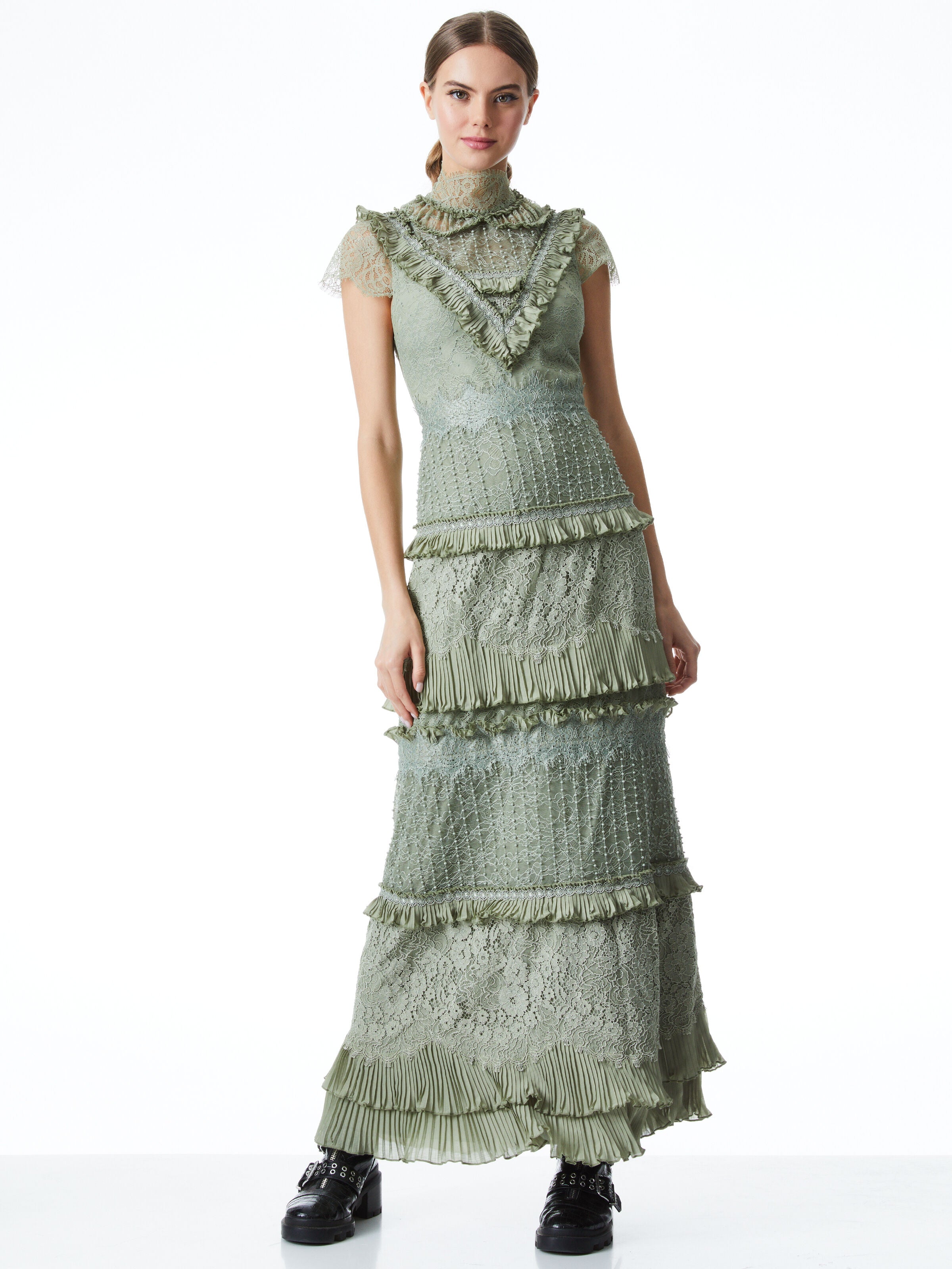 ROBE LONGUE BRODÉE ALBERTINE EN DENTELLE-ALICE + OLIVIA