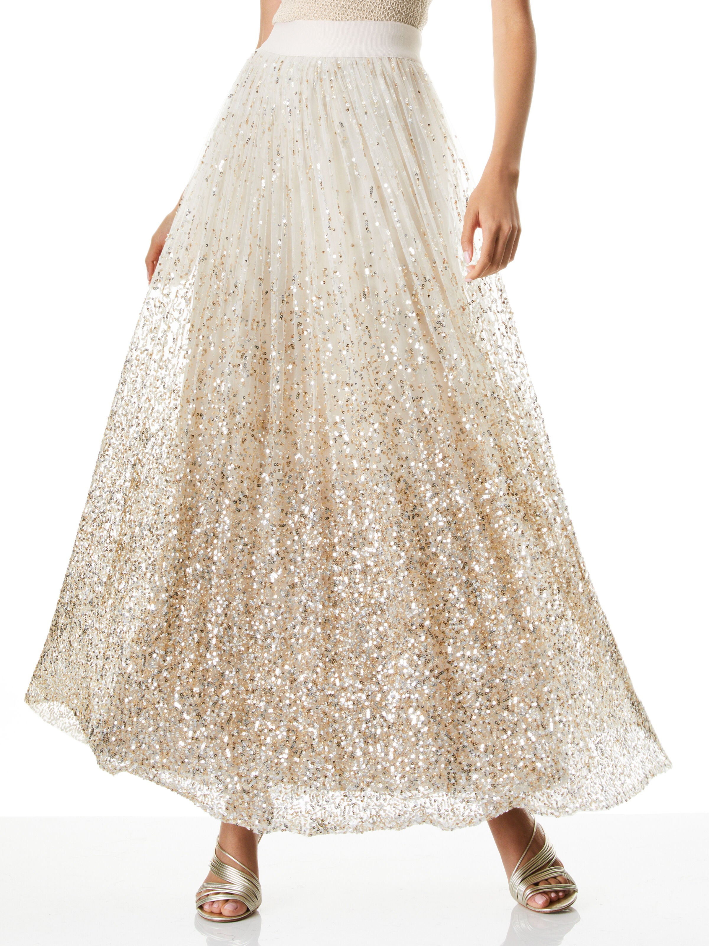 JUPE DE ROBE DE SOIRÉE À PAILLETTES CATRINA-ALICE + OLIVIA