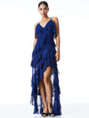 Robe asymétrique à volants Laverne-ALICE + OLIVIA