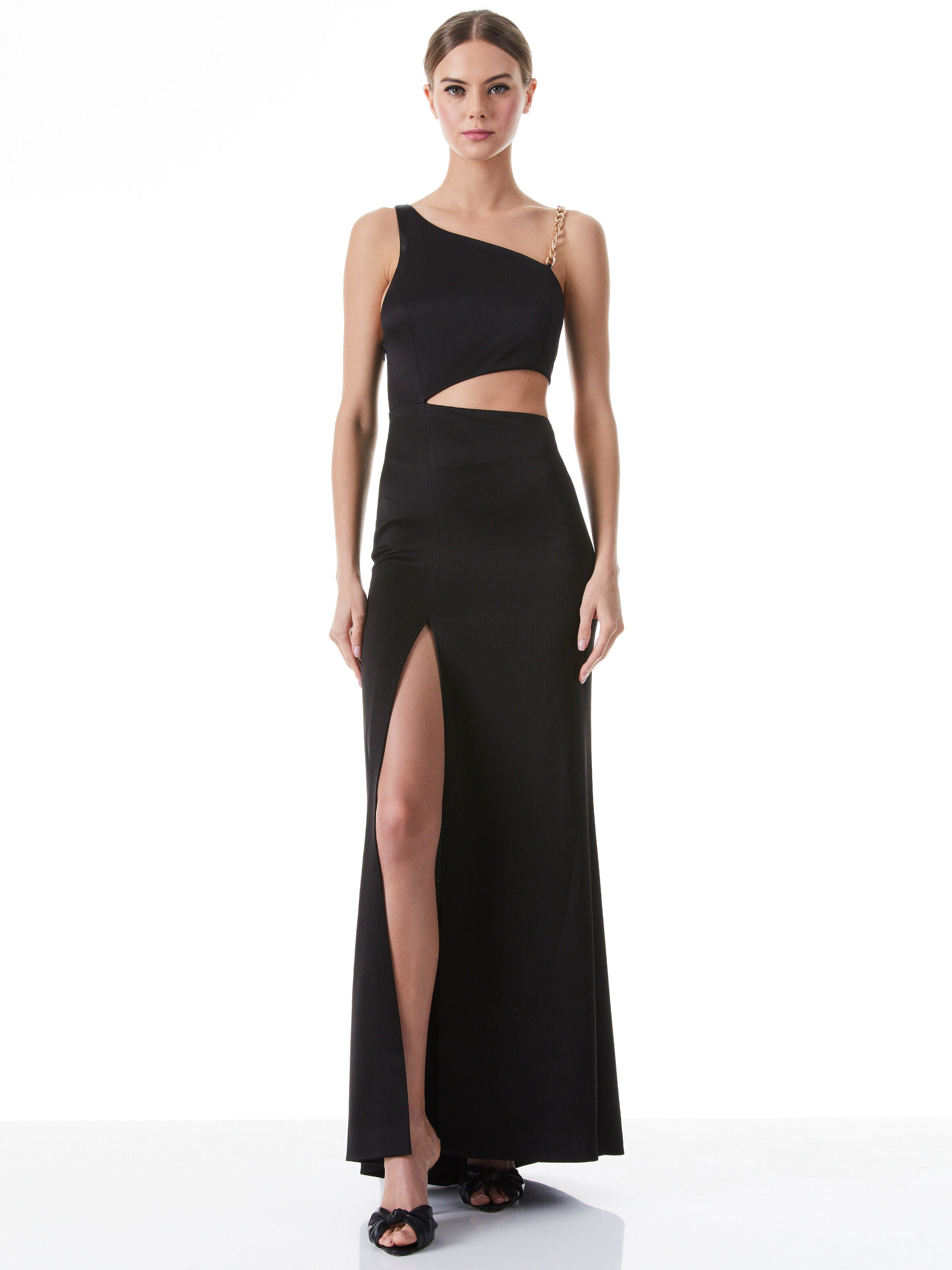 Robe longue découpée à chaîne Karoline