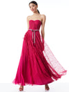 Robe de bal plissée à volants BREE-ALICE + OLIVIA