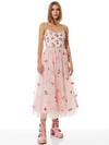 ABITO LUNGO LUPITA IN TULLE CON SPALLINE RICAMATE E CRISTALLI-ALICE + OLIVIA