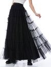 DARCY TULLE MAXI SKIRT-Black-ALICE + OLIVIA