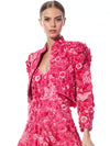 BLOUSON COURT LORNA À APPLIQUES FLEURIES-ALICE + OLIVIA