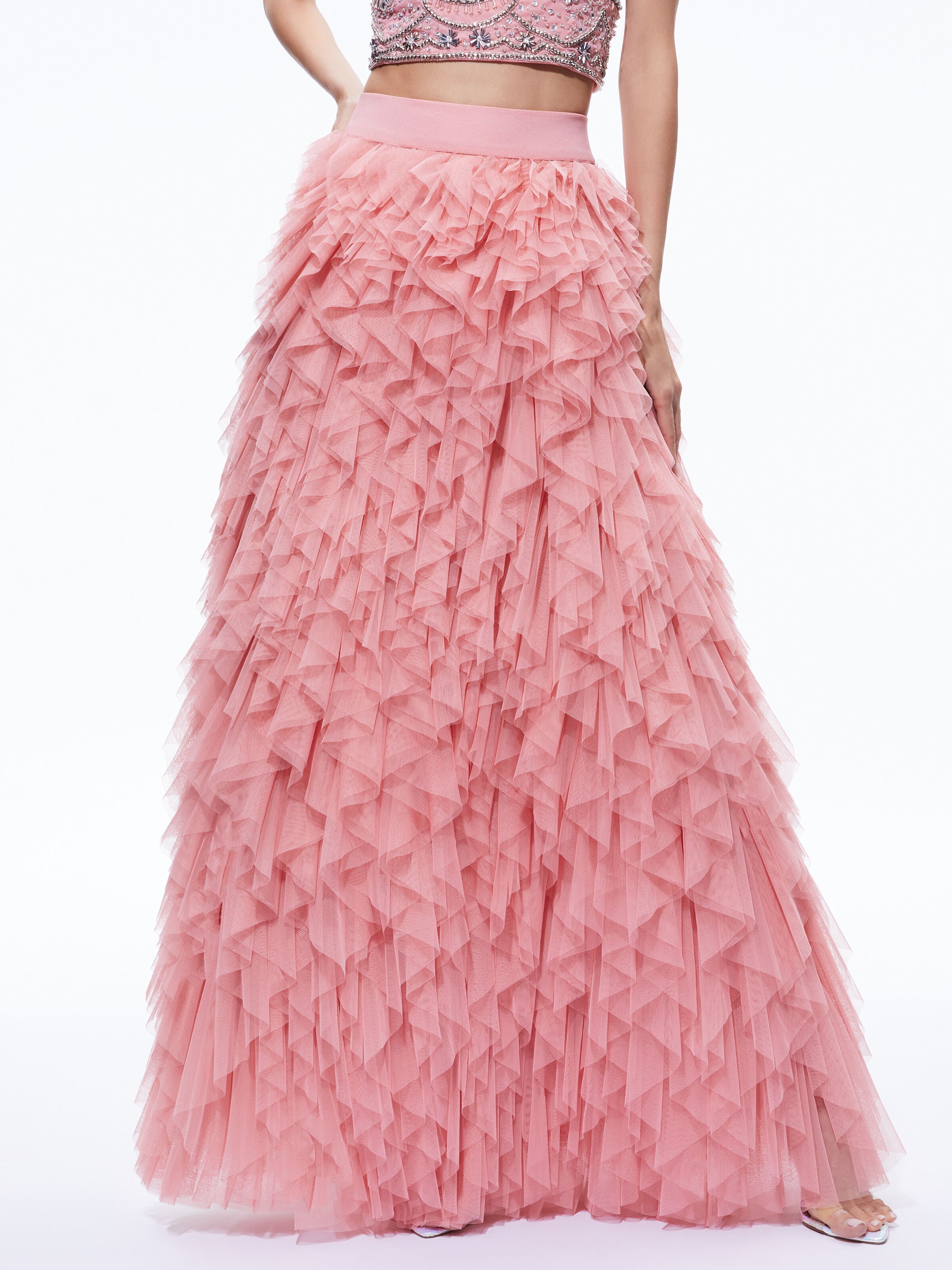 KAL RUFFLE GOWN SKIRT