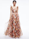 ROBE LONGUE VOLANTS JASMINA-ALICE + OLIVIA
