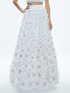 EARLA HIGH WAISTED FLORAL EMBELLISHED SKIRT-OFF WHITE-ALICE + OLIVIA