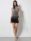 PANIA SEQUIN MINI DRESS-BLACK/SILVER-ALICE + OLIVIA