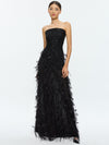 Abito DELORA con piume-ALICE + OLIVIA
