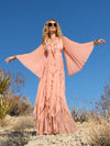 DAY SUNBURST SLEEVE MAXI DRESS-ROSE TAN-ALICE + OLIVIA