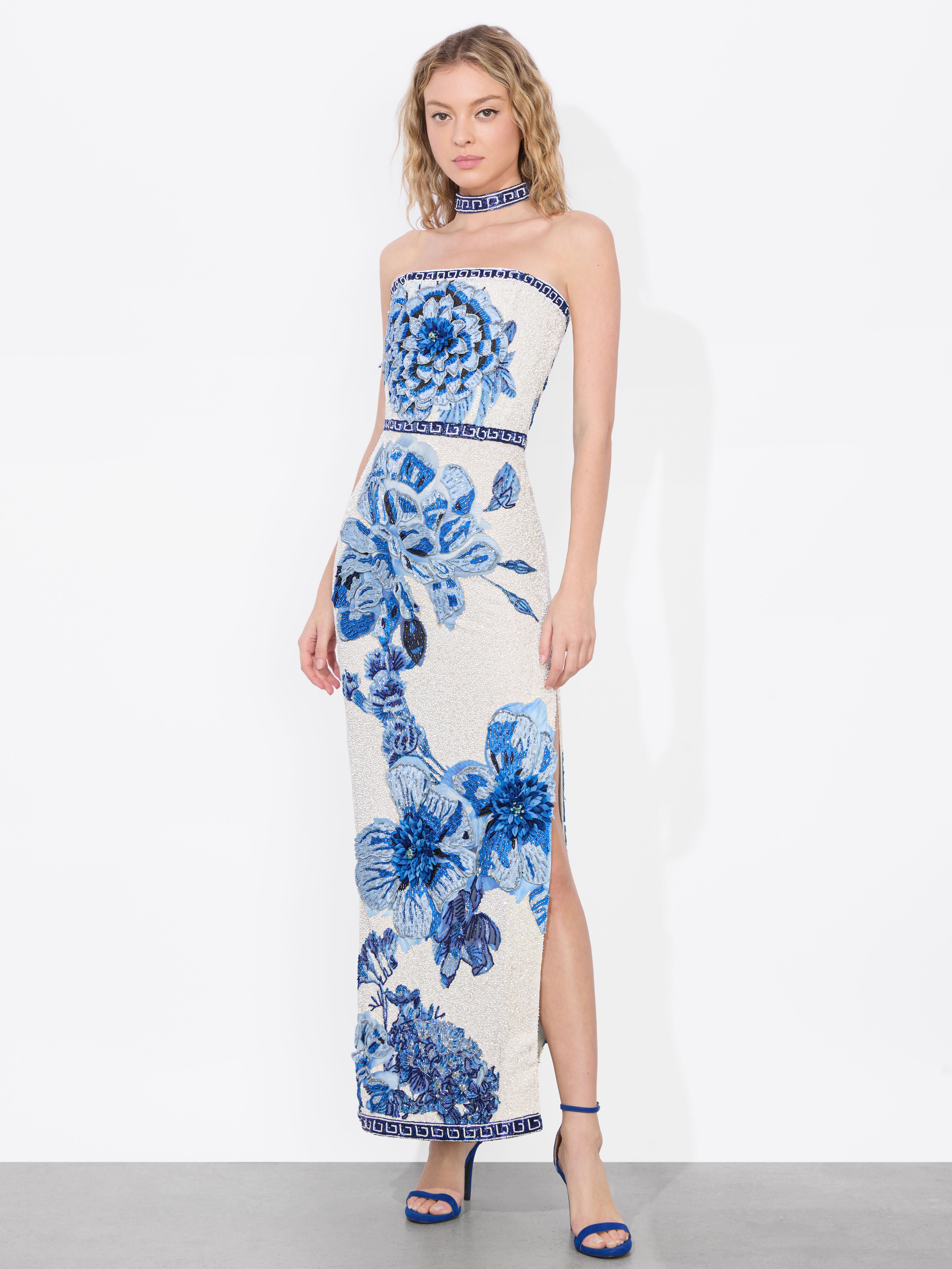 GEORGIE EMBELLISHED GOWN-AFFECTION-ALICE + OLIVIA