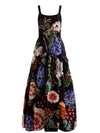 MAXINE EMBELLISHED GOWN-MAGIC GARDEN BLACK-ALICE + OLIVIA
