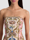KATIA EMBROIDERED MINI DRESS-CHAMPAGNE/MULTI-ALICE + OLIVIA