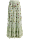 ALLEGRA EMBELLISHED MAXI SKIRT-LIGHT SAGE MULTI-ALICE + OLIVIA