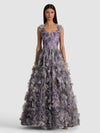 CALISSA EMBELLISHED BALLGOWN-SEA BREEZE LAVENDER-ALICE + OLIVIA