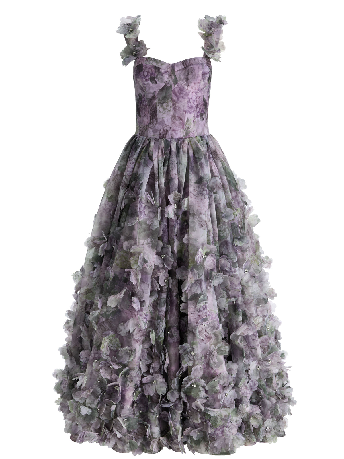 CALISSA EMBELLISHED BALLGOWN - SEA BREEZE LAVENDER