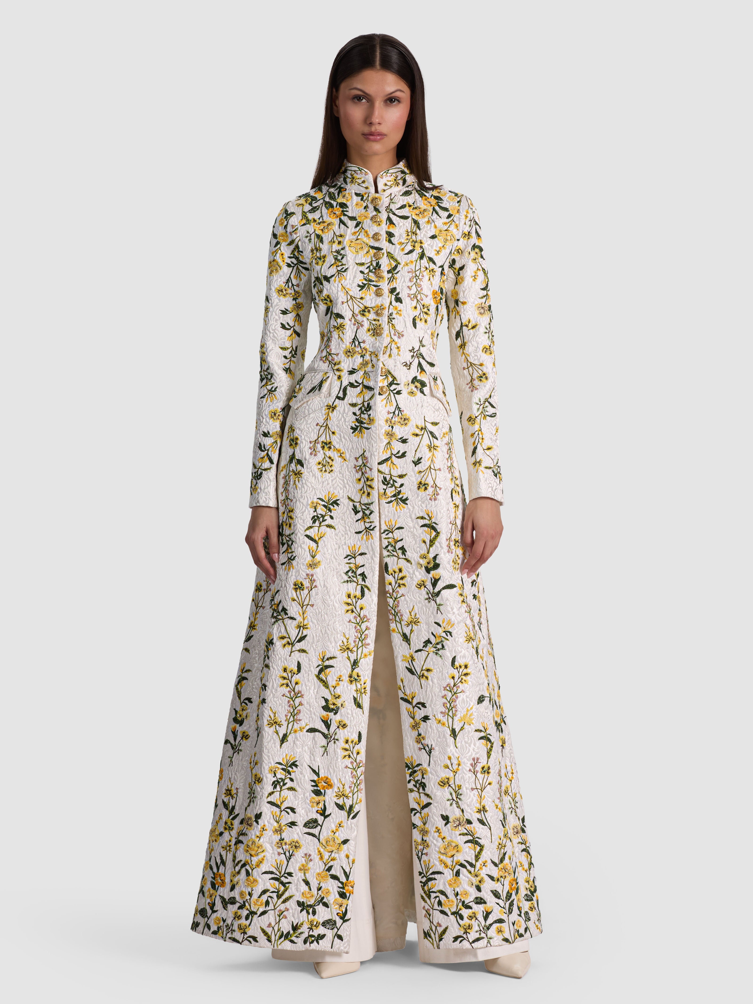WINN EMBELLISHED LONG JACKET-FRESH AIR BUTTER-ALICE + OLIVIA