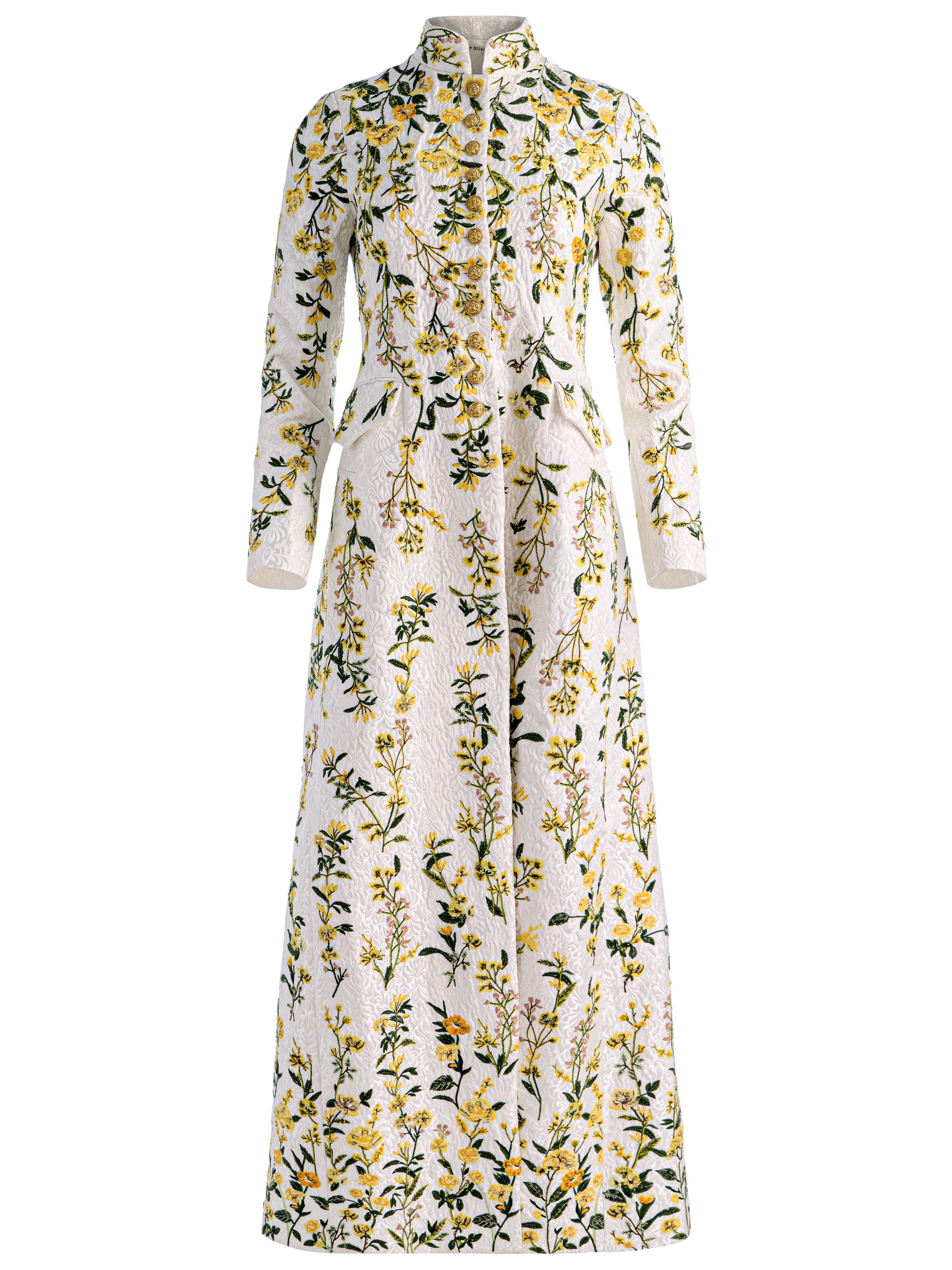 WINN EMBELLISHED LONG JACKET-FRESH AIR BUTTER-ALICE + OLIVIA