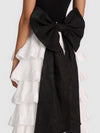 AVANA BOW BK ABITO LUNGO PLISSETTATO A STRATI-ALICE + OLIVIA