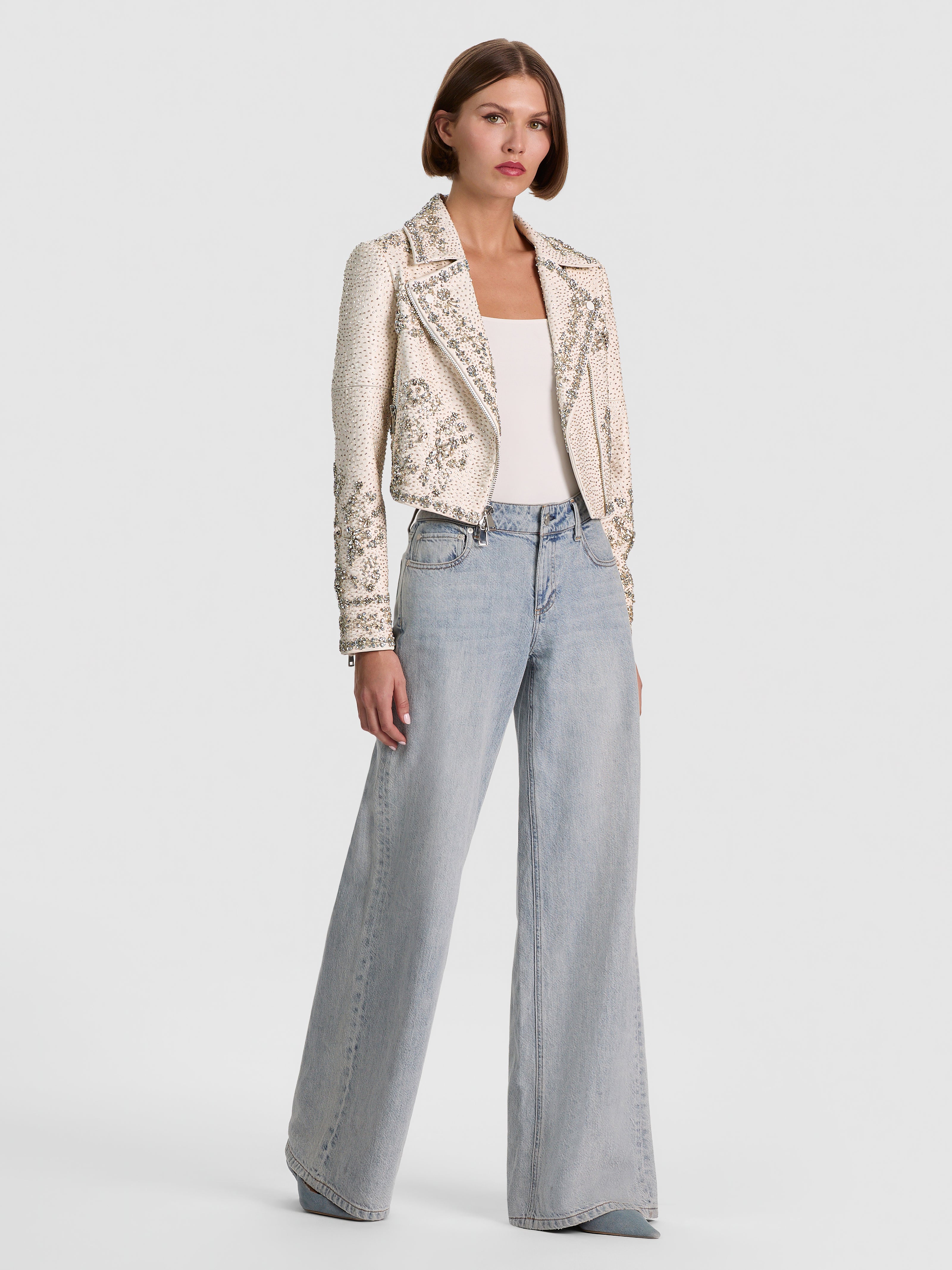 AVRIL EMBELLISHED VEGAN MOTO JACKET-OFF WHITE-ALICE + OLIVIA