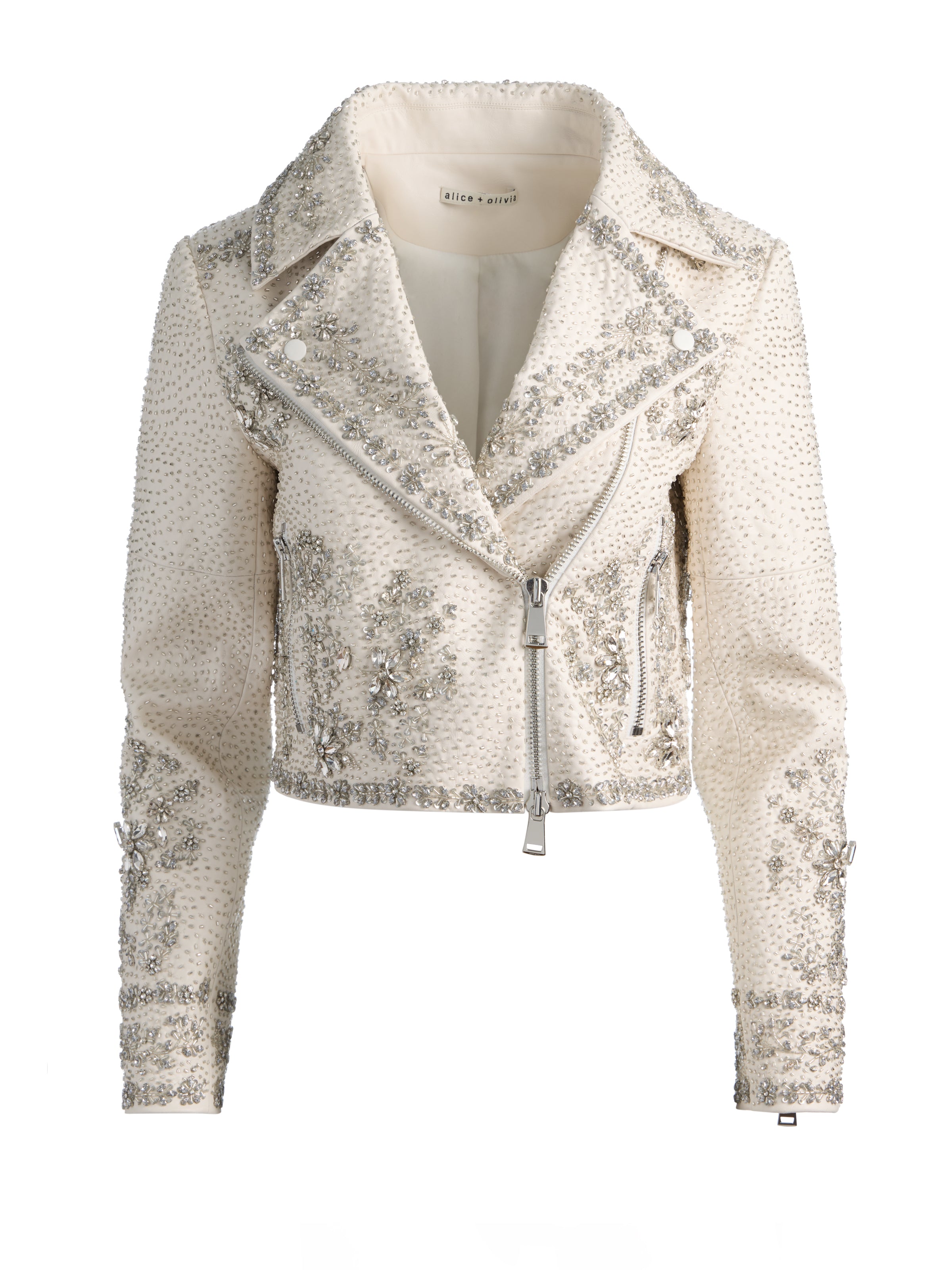 AVRIL EMBELLISHED VEGAN MOTO JACKET-OFF WHITE-ALICE + OLIVIA