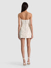 KATIA EMBROIDERED MINI GOWN-OFF WHITE MULTI-ALICE + OLIVIA