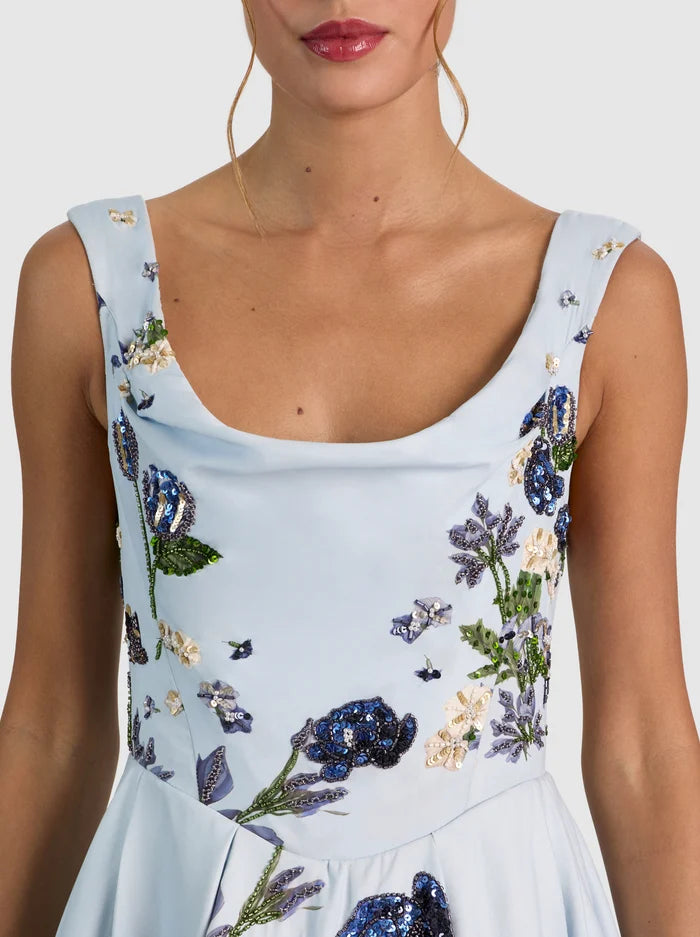 ESTRELLA EMBELLISHED GOWN-FLY AWAY-ALICE + OLIVIA