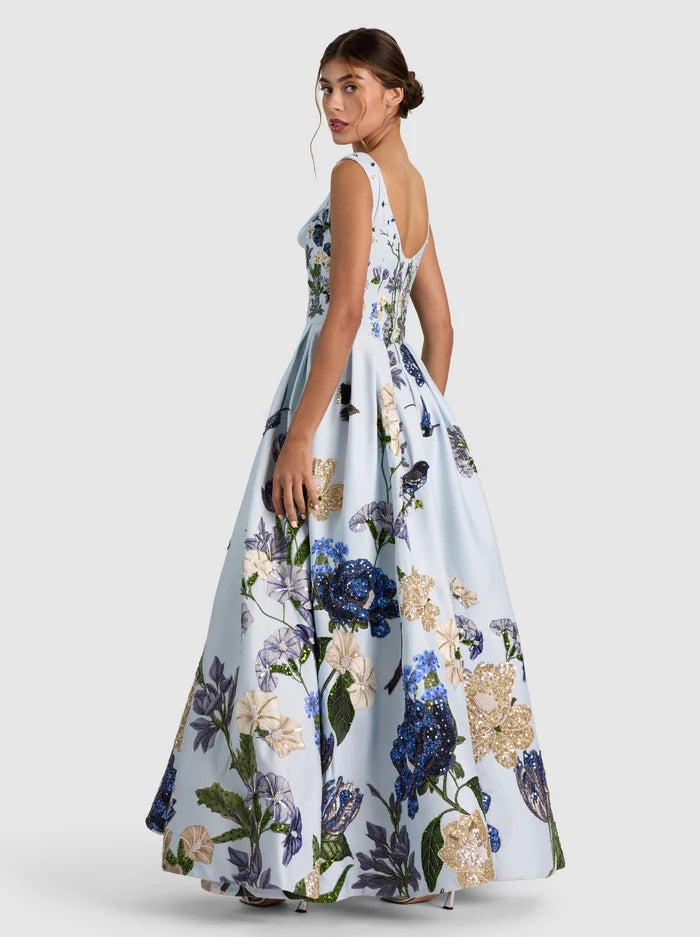 ESTRELLA EMBELLISHED GOWN-FLY AWAY-ALICE + OLIVIA