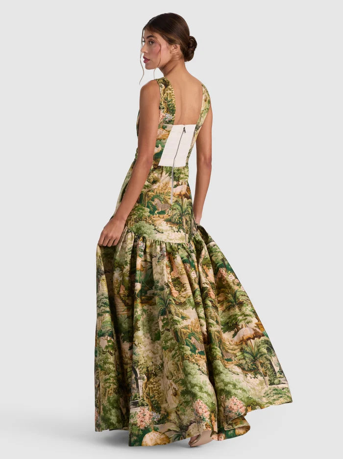 ROBE LONGUE STRUCTURÉE LILA-ALICE + OLIVIA