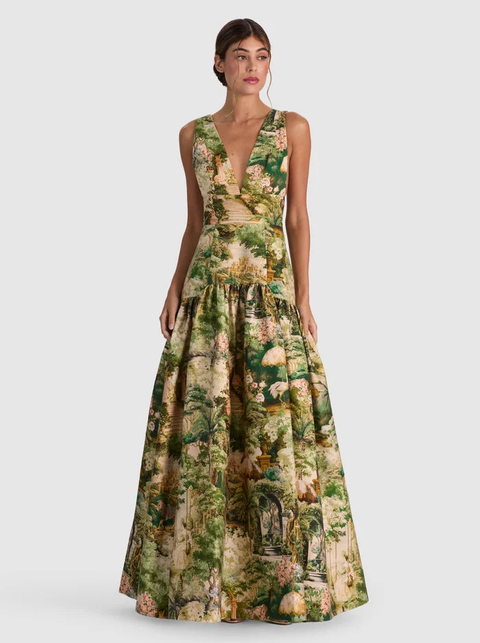 ROBE LONGUE STRUCTURÉE LILA-ALICE + OLIVIA